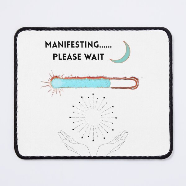 Item preview, ✨ Manifesting… Please Wait — Funny Manifestation Quote Tee ✨ designed and sold by Emerald-Arto.