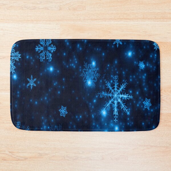 Item preview, Deep Blue Snowflake Pattern Let It Snow designed and sold by SandyMDesigns.