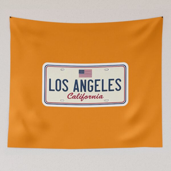 Item preview, Los Angeles License Plate Design designed and sold by Rue Market.