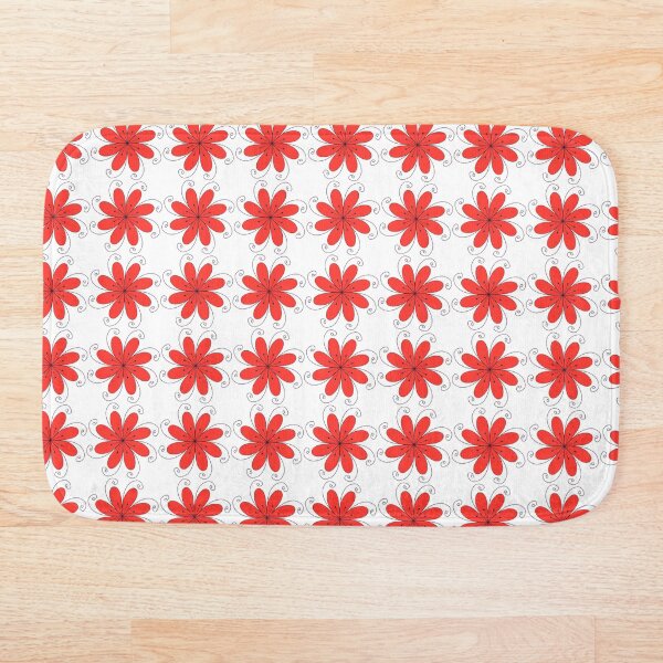 Item preview, Red Flower Swirls   designed and sold by My Teal Dreams.