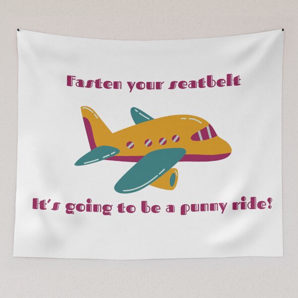 Item preview, ✈️ Fasten Your Seatbelt — A Punny Flight Awaits! designed and sold by AirmanTalha.