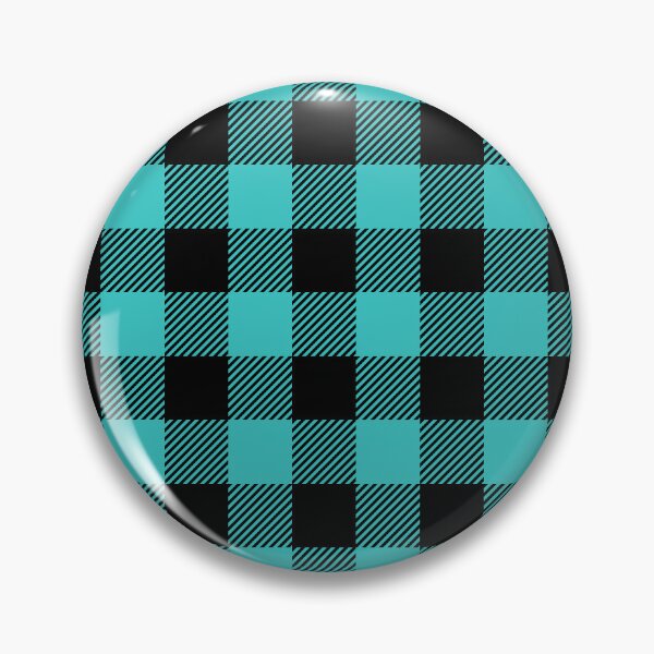 Item preview, Black and Teal Stripe Gingham  designed and sold by My Teal Dreams.