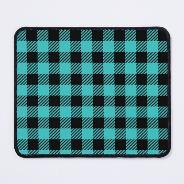 Item preview, Black and Teal Stripe Gingham  designed and sold by My Teal Dreams.