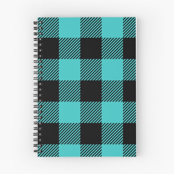 Item preview, Black and Teal Stripe Gingham  designed and sold by My Teal Dreams.