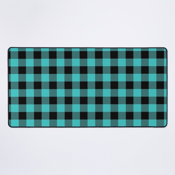 Item preview, Black and Teal Stripe Gingham designed and sold by My Teal Dreams.
