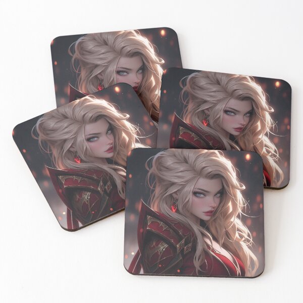 Item preview, Scarlet Whisper – Elf Warrior in Crimson Light designed and sold by AxeWave.