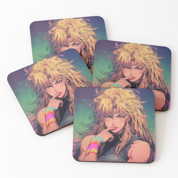 Item preview, Retro 90s Anime Muscle Girl – Colorful Strong Woman Aesthetic designed and sold by AxeWave.