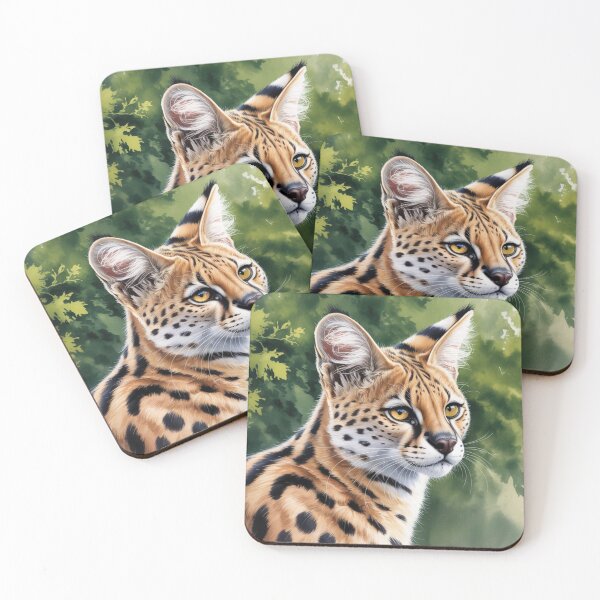 Item preview, African Serval designed and sold by theartfulaspie.