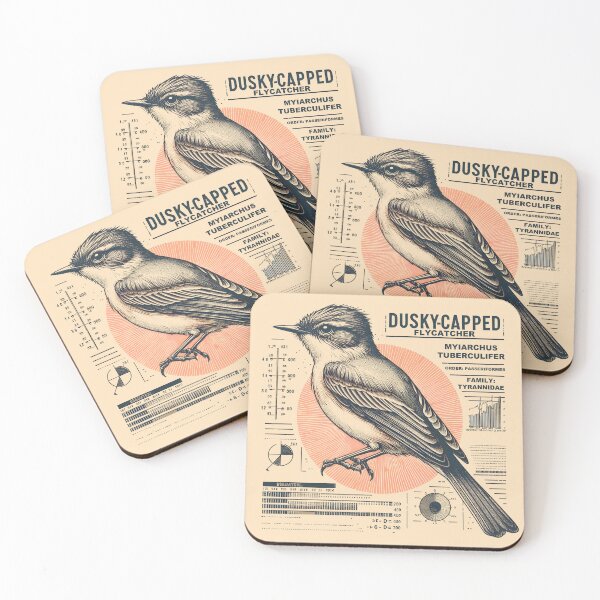 Item preview, Dusky-capped Flycatcher 6 designed and sold by theAVIARY7.