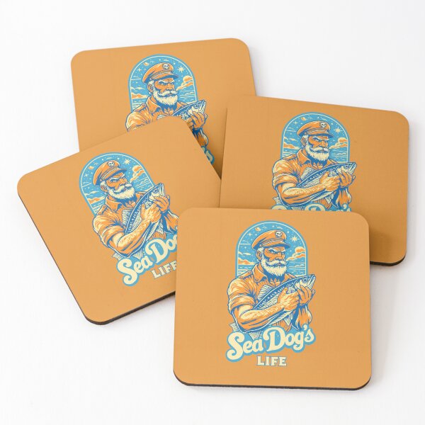 Item preview, Sea Captain with Fishing Catch designed and sold by Rue Market.