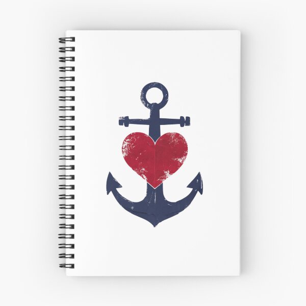 Item preview, Anchor With Heart Design Illustration designed and sold by Rue Design Company.