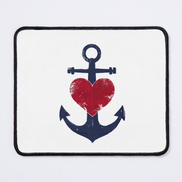 Item preview, Anchor With Heart Design Illustration designed and sold by Rue Market.