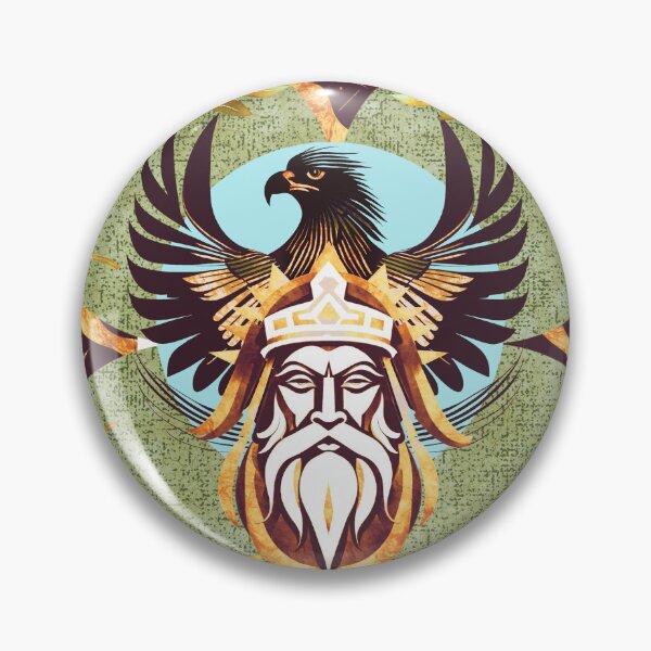 Item preview, Zeus Mythology Pattern – Eagle, Shield & Oak Motifs designed and sold by Veata.