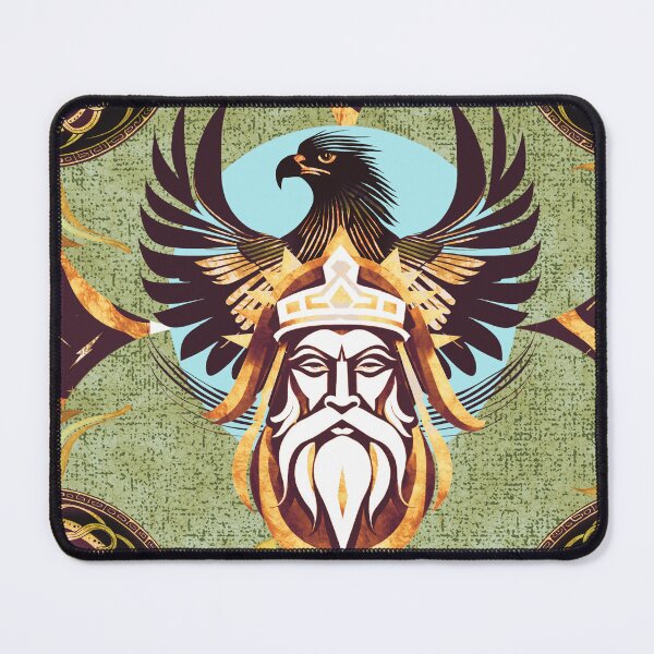Item preview, Zeus Mythology Pattern – Eagle, Shield & Oak Motifs designed and sold by Veata.