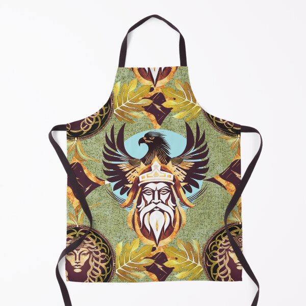 Item preview, Zeus Mythology Pattern – Eagle, Shield & Oak Motifs designed and sold by Veata.