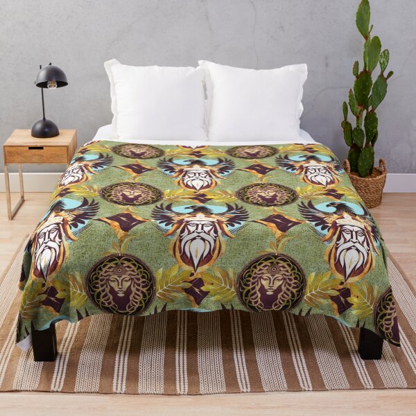 Item preview, Zeus Mythology Pattern – Eagle, Shield & Oak Motifs designed and sold by Veata.