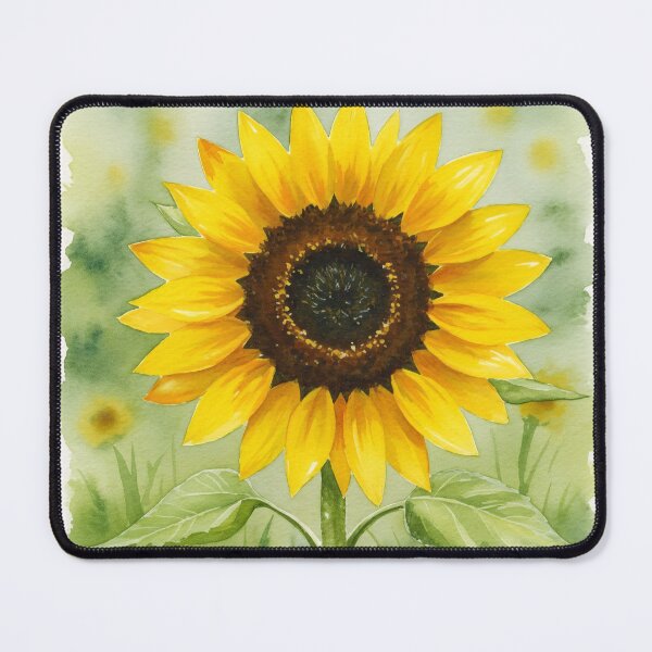 Item preview, Sunflower Watercolor – Bright & Cheerful Botanical Art designed and sold by Twittlefish.
