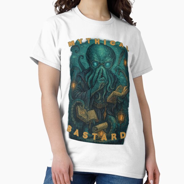 Item preview, Mythical Bastard: Kraken Librarian | Retro Deep Sea Scholar Beast designed and sold by Mythical Bastards.
