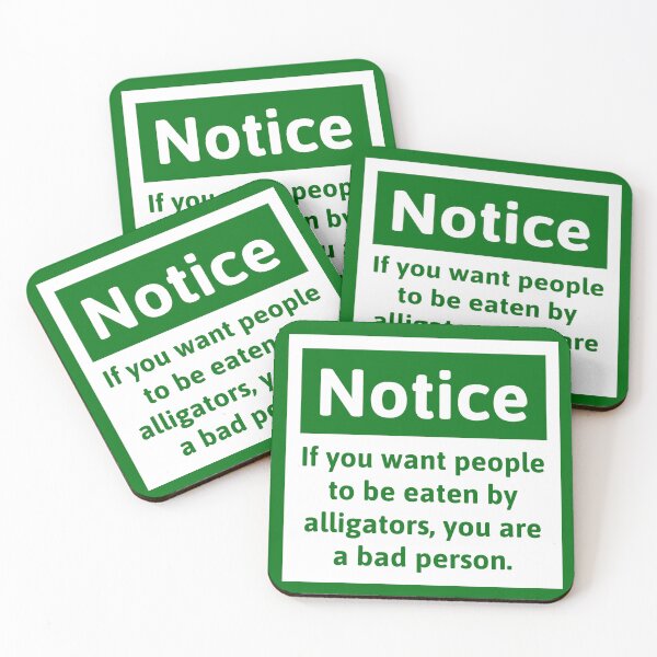 Item preview, Notice opposing Alligator Alcatraz   designed and sold by Rachel the Artist .