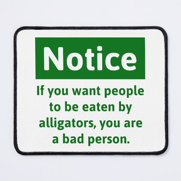 Item preview, Notice opposing Alligator Alcatraz   designed and sold by Rachel the Artist .
