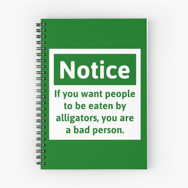 Item preview, Notice opposing Alligator Alcatraz   designed and sold by Rachel the Artist .