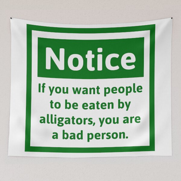 Item preview, Notice opposing Alligator Alcatraz   designed and sold by Rachel the Artist .