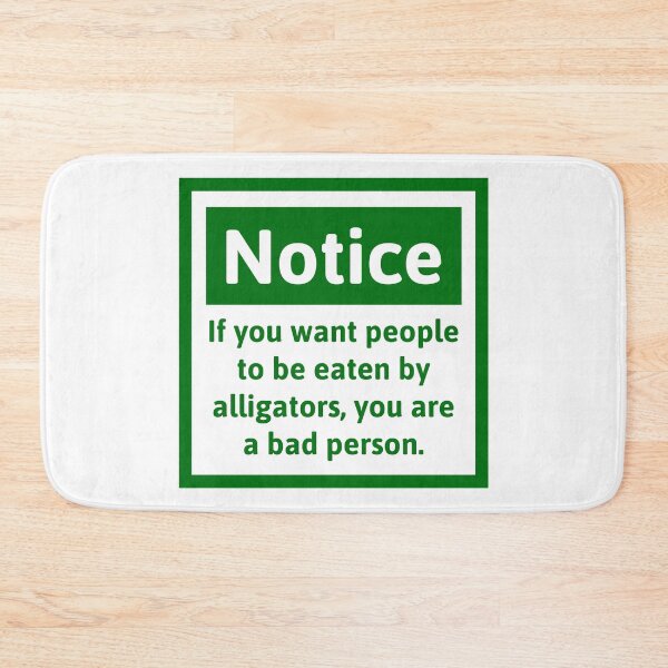 Item preview, Notice opposing Alligator Alcatraz   designed and sold by Rachel the Artist .