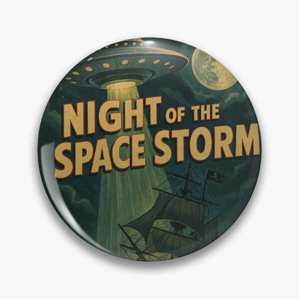 Item preview, Poster, Space Storm Marine Night designed and sold by JonelleTshirts.