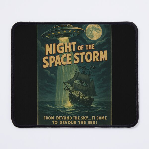 Item preview, Poster, Space Storm Marine Night designed and sold by JonelleTshirts.