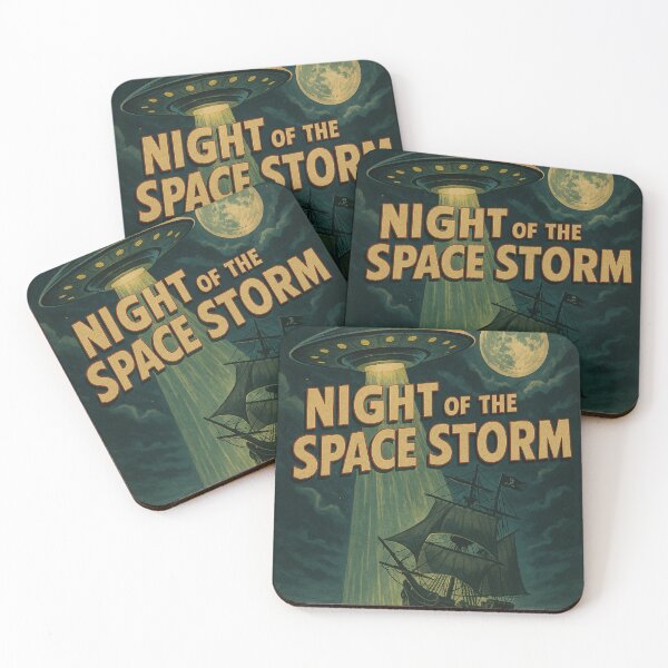 Item preview, Poster, Space Storm Marine Night designed and sold by JonelleTshirts.