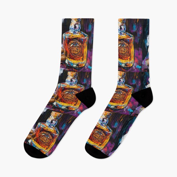 Item preview, Indulge in Timeless Elegance - Whiskey and Cigars Set Against a Vibrant Swirling Backdrop designed and sold by OlfactoART Studio.