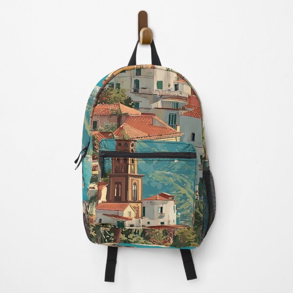 Item preview, Amalfi Coast Poster – Italian Riviera Vintage Travel Art designed and sold by TuncGK.