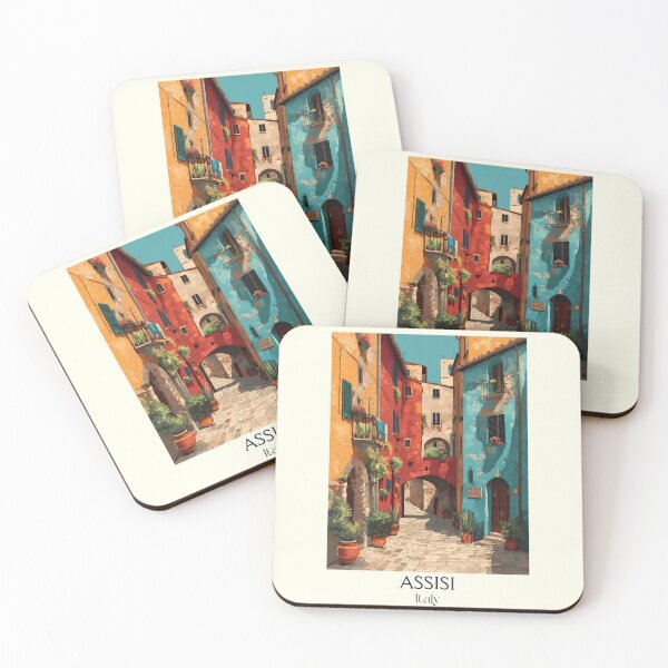 Item preview, Assisi Italy Poster – Medieval Umbrian Hill Town Art designed and sold by TuncGK.