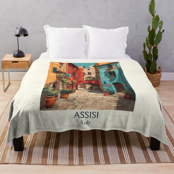 Item preview, Assisi Italy Poster – Medieval Umbrian Hill Town Art designed and sold by TuncGK.