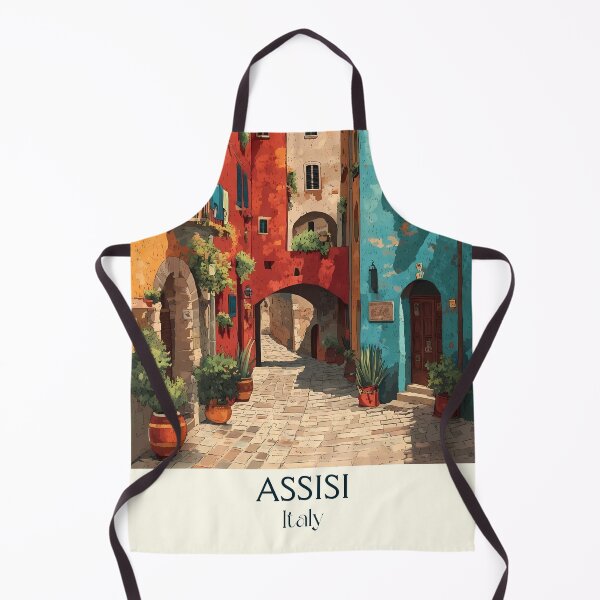 Item preview, Assisi Italy Poster – Medieval Umbrian Hill Town Art designed and sold by TuncGK.