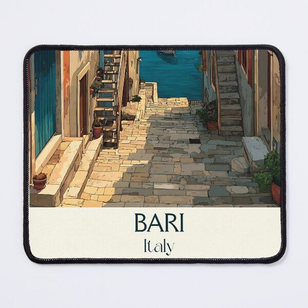 Item preview, Bari Puglia Poster – Adriatic Port City Vintage Art designed and sold by TuncGK.