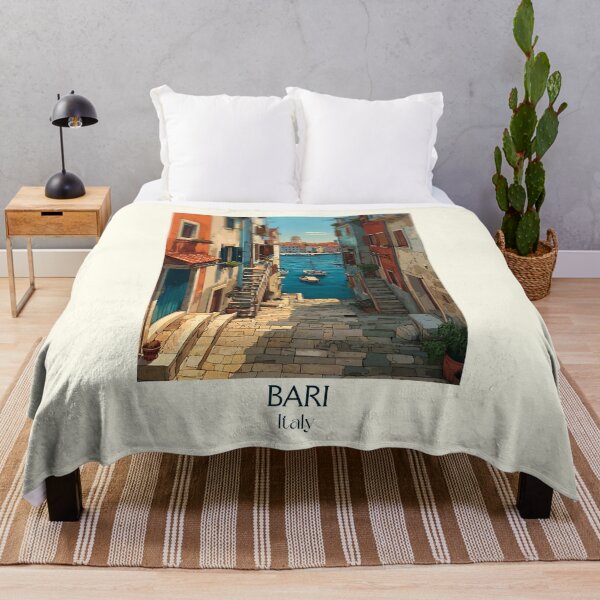 Item preview, Bari Puglia Poster – Adriatic Port City Vintage Art designed and sold by TuncGK.