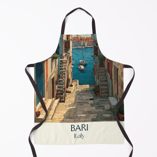 Item preview, Bari Puglia Poster – Adriatic Port City Vintage Art designed and sold by TuncGK.