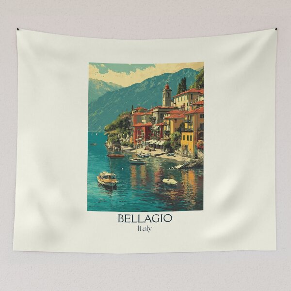 Item preview, Bellagio Lake Como – Italian Lakes Paradise Poster designed and sold by TuncGK.