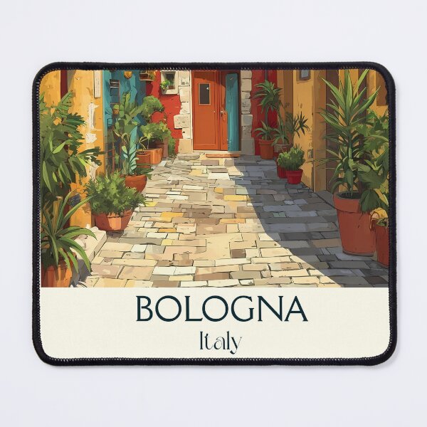 Item preview, Bologna Italy Poster – Medieval Towers Vintage Travel Art designed and sold by TuncGK.