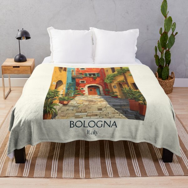 Item preview, Bologna Italy Poster – Medieval Towers Vintage Travel Art designed and sold by TuncGK.