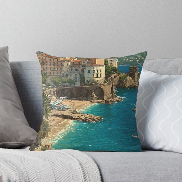 Item preview, Capri Island Poster – Mediterranean Dream Vintage Art designed and sold by TuncGK.