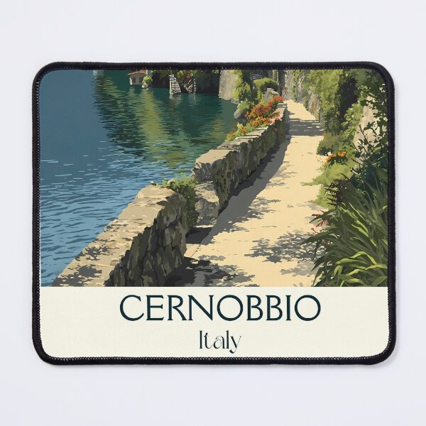 Item preview, Cernobbio Lake Como – Italian Lakeside Villa Art designed and sold by TuncGK.