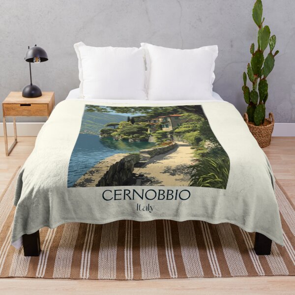 Item preview, Cernobbio Lake Como – Italian Lakeside Villa Art designed and sold by TuncGK.