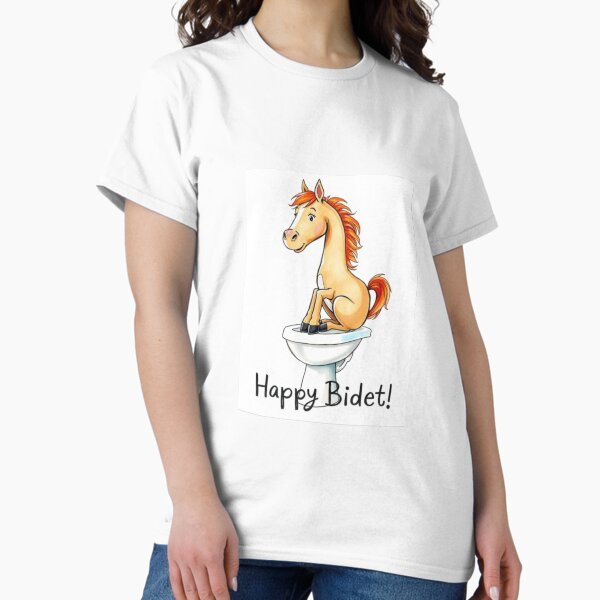 Item preview, Happy Bidet birthday toilet Gift cute meme horse designed and sold by CheeseBlueprint.