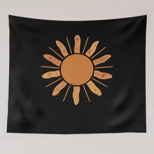 Item preview, Boho Radiant Sun – Retro Minimalist Sun Art designed and sold by PrintHorizonD.