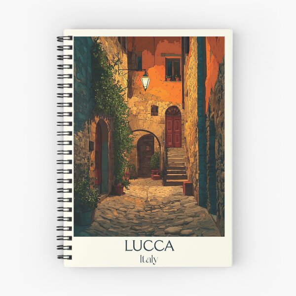 Item preview, Lucca Tuscany Poster – Walled City Vintage Travel Art designed and sold by TuncGK.