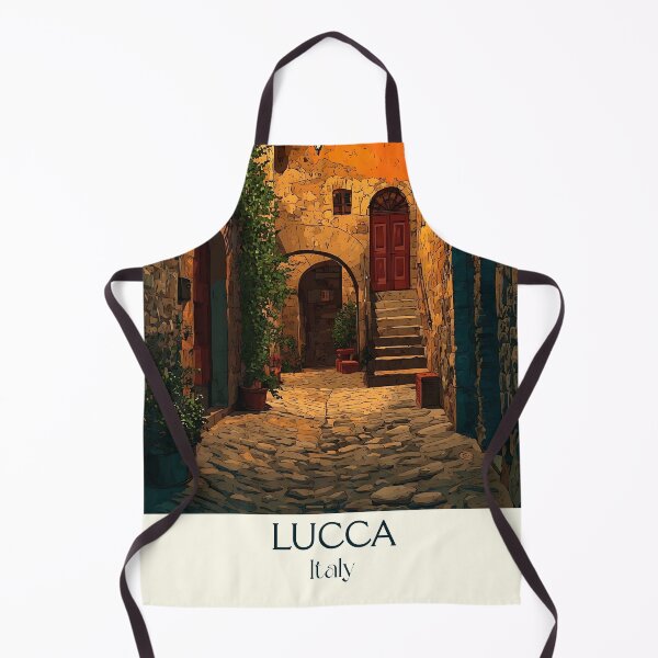 Item preview, Lucca Tuscany Poster – Walled City Vintage Travel Art designed and sold by TuncGK.