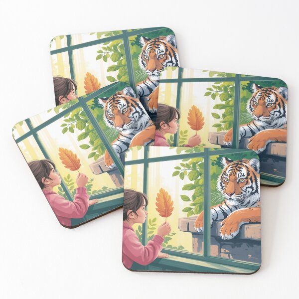 Item preview, Sumatran Tiger and Girl designed and sold by theartfulaspie.