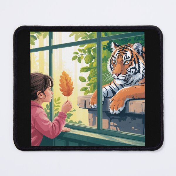 Item preview, Sumatran Tiger and Girl designed and sold by theartfulaspie.